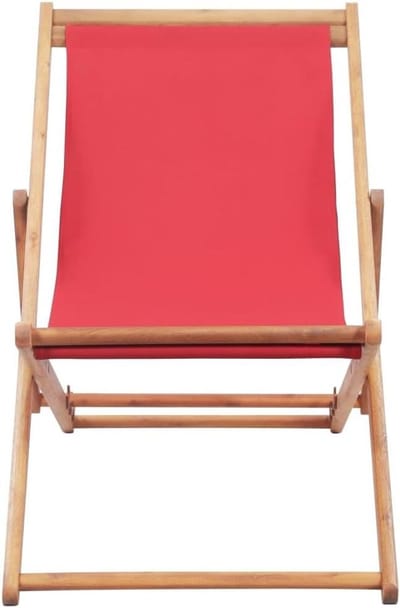 Opvouwbare Strandstoel - Houten Klapstoel Tuinstoel - Ontspannen Buiten Zitten - 3-voudig Verstelbaar - 60 x 1 x 1 cm
