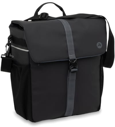 Gazelle Enkele Fietstas - Waterafstotend - Zwart / Grijs - 17.5 Liter