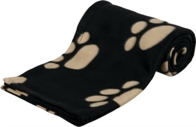 Trixie Barney deken fleece 150 × 100 cm zwart/beige