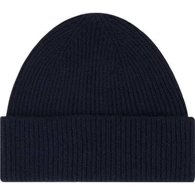 No Label Aspen Merino-cashmere Beanie Navy Maat: OS | Petten Outlet | Heren | Blauw