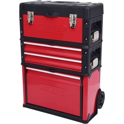 KS Tools 8500340 850.0340 Gereedschapskist (leeg) Kunststof, Plaatstaal Zwart-rood