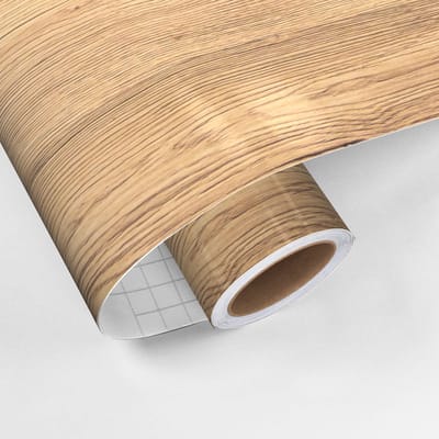 Zelfklevende vinylfolie op rol, per meter verkocht - Afwasbare sticker voor keukenmeubels, kasten en deuren - ALASKA WOOD - 60x100cm