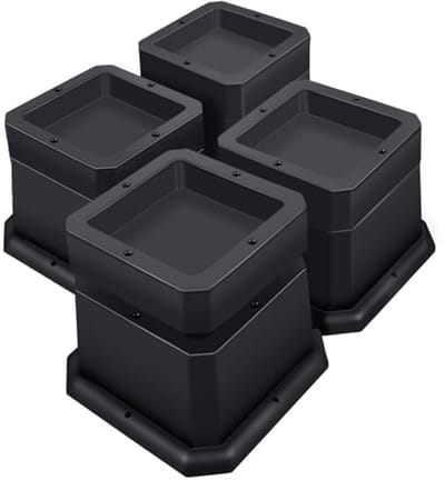 Verstelbare Bedverhogers - Hoogte 5 of 7,5 cm, Zwaar Belastbare Verhogers voor Stoeltafelpoten - Set van 4