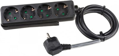 lightmaXX 4-fach Schuko-Steckleiste 3x 1,5mm², 1,5m, Schwarz - Meervoudige stekkerdoos