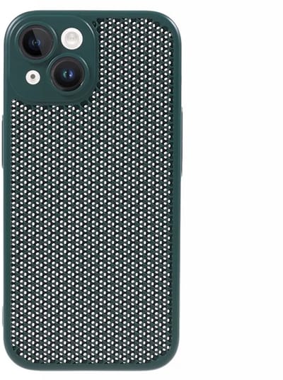 Cityhoesje - iPhone 15 Plus - Kstdesign Icenets - Series Backcover, Heat Dissipation Hard - Groen