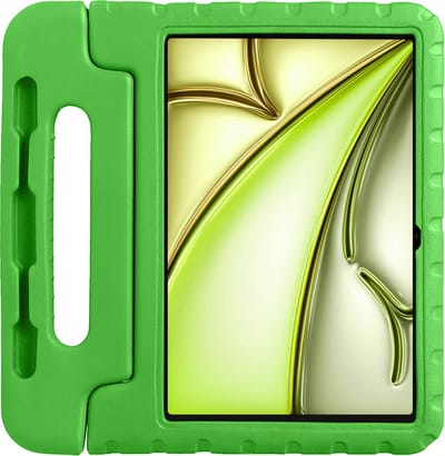 Hoes - Geschikt voor Apple iPad Air (2024/2025/2026) - 11 inch - Kinderhoes Shockproof Bumper - Kidsproof Case - Tablet Hoesje - Kinder Hoesje Cover - Groen