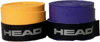 Head Tennisgrip - Overgrip - Antislip - Zweet absorberend - Tennis - Padel - Badminton - Squash - Tennisgrips - Soft - Zacht - Grip Tennis - Tennis Grip - Tennis Grip Oranje & Paars - Tennis Grip Oranje - Tennis Grip Paars - Oranje - Paars