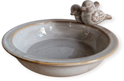 Daan Kromhout - Bird Bowl - Vogel drinkbak - Waterschaal - Vogelbad - Glazed Pink - Roze - 23x5cm - Keramiek