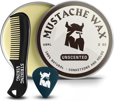 Striking Viking Snorrenwas en Baardwax met Kam - Geurloos - 60 ml