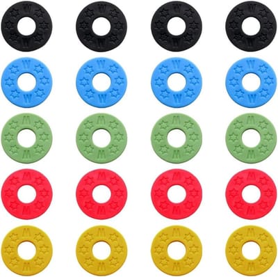 20 Stuks Gitaar Strap Sloten - Antislip Siliconen Rubber - Gitaar Accessoires