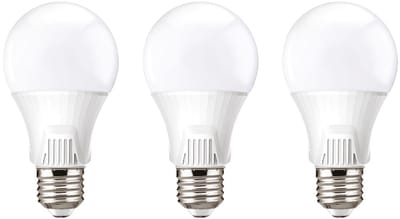 Kobi Premium LED Lamp E27 9W - 810lm - 6500K Koud Daglicht - 230V - 30.000 Branduren - Standaardvorm - Voor Werkplek of Spiegelkast - 3 stuks
