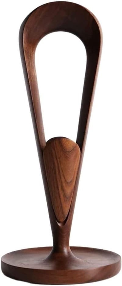 Hoofdtelefoonstandaard Hout - Koptelefoonhouder Plank - Bureau Organisatie - Massief Houten Constructie - 12 x 26.5 cm - Walnoot