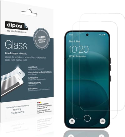 dipos – 2x Pantserfolie geschikt voor Nothing Phone 4a Pro | 9H Screenprotector