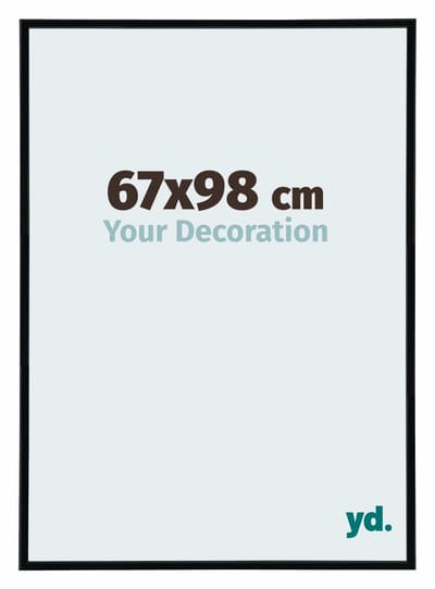 Your Decoration - Puzzellijst 67x98 cm - Zwart Hoogglans - Puzzellijst 1500-2000 stukjes - Kunststof Fotolijst - Annecy