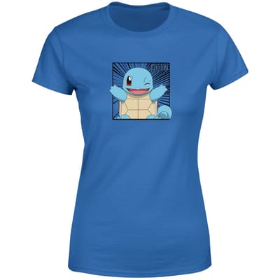 Pokémon Pokédex Squirtle #0007 Women's T-Shirt - Blue - S