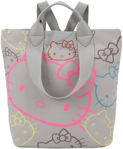 Fritzi aus Preußen Schoudertas Vrije tijd rugzak JU Hello Kitty Limited Outline Sky Pale Cat Lichtgrijs