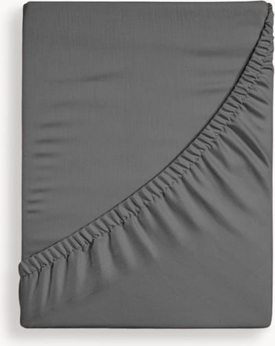 Y-NOT - Crispy Cotton Hoeslaken Matras - 90x200 - tot 25 cm matrasdikte - 100% Katoen - 180 draaddichtheid - Charcoal Donkergrijs