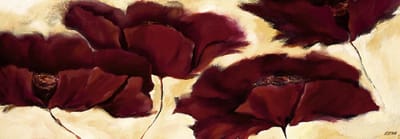 Poster PGM Elena Filatov - Mohn in Milch III 99 x 34 cm
