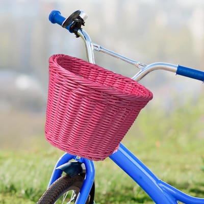 Kinderfietsmand - Fiets accessoire - Spullen vervoeren - Eenvoudige montage - 20cm x 16cm - Roze
