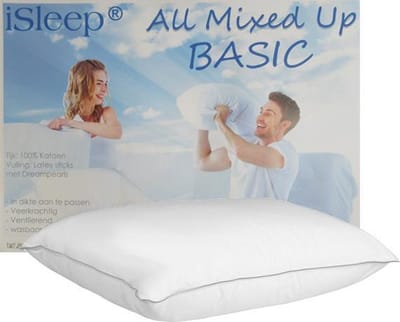 iSleep All Mixed Up Basic | Puntkussen | Latex Sticks met Dreampearls | 1200 Gram Kussen Vulling | Veerkrachtig Hoofdkussen | Ventilerend & Wasbaar | 60x70 cm