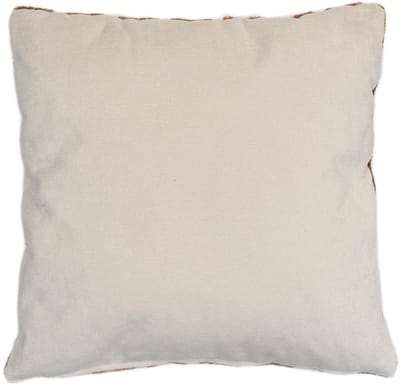 Sierkussen Danal - Oranje Beige Chenille Kussen met Modern Patroon