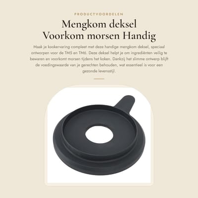 Dailygoods- Mengkom Deksel - Duurzaam Nylon/Siliconen - Voeding Behouden - Morsen Voorkomen - Multifunctioneel - Geschikt voor Koken - Keuken Deksel