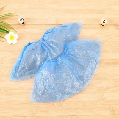10x schoenhoesjes - Waterdicht - Schoenovertrek - wegwerp - Blauw
