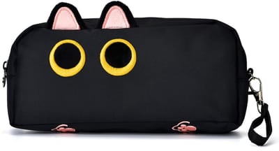 Dailygoods- Etui Grote Capaciteit - Pennenzak 3D Kat Design - Organizer - Multifunctioneel - Schoolbenodigdheden - Maximaal 60 Pennen