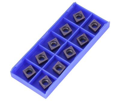 Dailygoods- Draaigereedschap - 10 Stuks Hardmetalen Inzetstukken - Geschikt Voor Staal/Roestvrij Staal - Hittebestendig/Slijtvast - Hoge Hardheid - Geschikt Voor Draaibanken/Freesmachines - Snijgereedschap