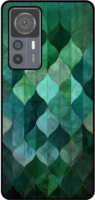 Smartphonica Telefoonhoesje Geschikt voor Xiaomi 12T / 12T Pro met groene bladeren opdruk - TPU backcover case green leafs design geschikt voor Xiaomi 12T;Xiaomi 12T Pro