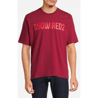 Dsquared2 T-shirt Red Talla: M | Camisetas con Decoración Impresa Outlet | Hombre | Rojo