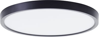 Brilliant Lotti - Plafondlamp - Ø 30 cm - LED 21W - 2500lm - 3000K - RGB - Dimbaar - Afstandsbediening - Timer - Nachtlicht - Tuya - Zwart
