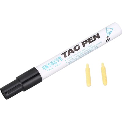 Stylo Marqueur d'Oreille Imperméable Forte Pénétration Encre Noire Stylo de Marquage d'Oreille Marqueurs Permanents Portables pour white