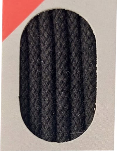 Bob Veter - Zwart - Sport Rond - Koord Veters - Lengte 90 cm - Dikte 3 mm - Schoenveter
