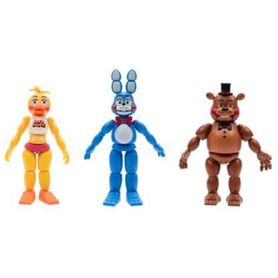 FIVE NIGHTS AT FREDDY'S - Core Figure MultiPack - Toy Freddy, Toy Bonnie, & Toy Chica