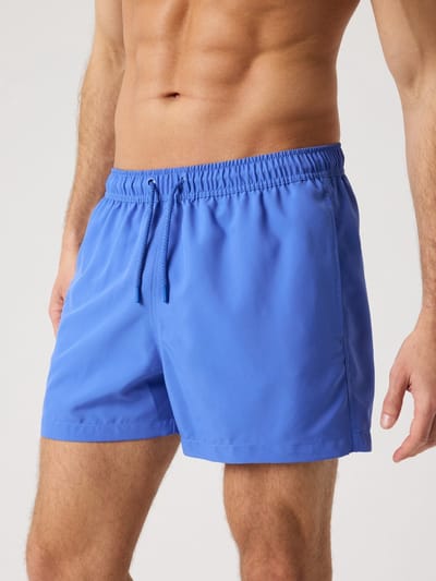 Björn Borg Solid Zwembroek Heren Zwemshort Mannen - Korter Model - 100% Gerecycled Polyester - Amparo Blauw - Maat M