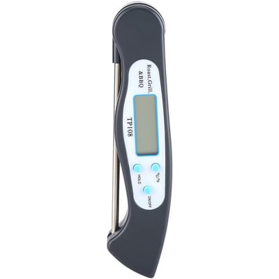 1 Stuk LCD Digitale Kook Voedselsonde Thermometer voor Keuken BBQ Vlees Temperatuurmeting gray