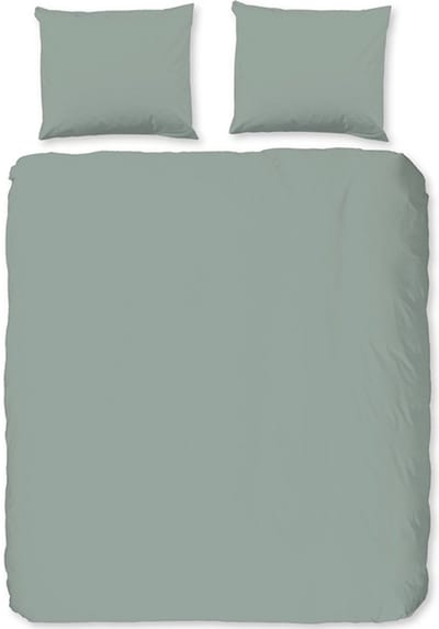 Zavelo Basic Uni Dekbedovertrek Groen-2-persoons (200 x 200/220 cm)