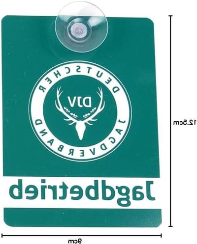 Autobord - Jachtbord - Decoratie - Eenvoudige bevestiging - 9 x 125 cm - Zwart