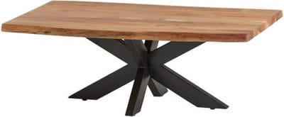 Salontafel Felix 120 cm Kruispoot Acacia - Naturel | Meubelplaats