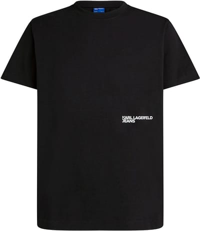 Karl Lagerfeld Jeans Eclipse Regular Fit T-shirt Met Korte Mouwen Zwart XS Man