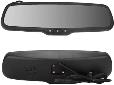 Dailygoods- Achteruitkijkspiegel 4.3 Inch - Dimmende Monitor - Parkeerhulpsysteem - Universaal voor Auto's/Vrachtwagens - Veiligheidsmonitor met Beugel - Parkeermonitor