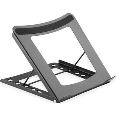 DIGITUS DA-90368 - Laptopstandaard - Verstelbaar in 5 standen - Opvouwbaar - Metaal zwart