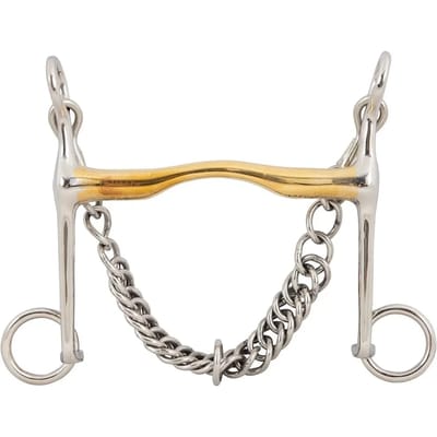 Hoofdstel bit voor paarden BR Equitation Soft Contact 14mm shanks 140mm