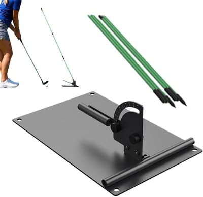 Golf Swing Trainer - Golf Stabilisator - Swing Lijnen - Verstelbare Staven - 980 g - Zwart