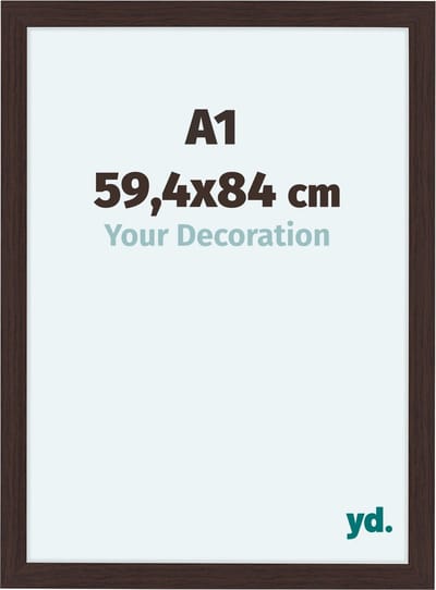 Your Decoration - Fotolijst A1 59,4x84 cm - MDF - Eiken Donker - Como
