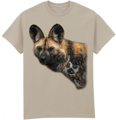 Wilde Hond Wild Dog Portrait The Coloured House T-shirt M