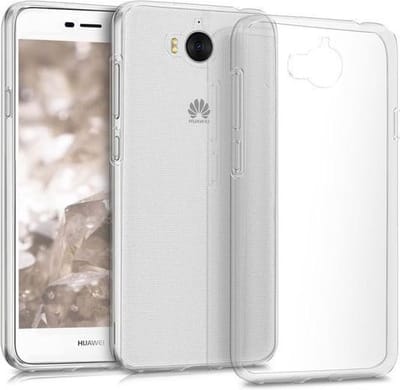 Transparant Siliconen TPU case hoesje Geschikt voor Huawei Y6 2017