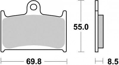 nissin remblokjes voor suzuki 1100 gsx-r motorfiets 1989 tot 1992 avg / avd nieuw