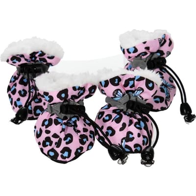 Winter Hondenschoenen Voor Kleine Honden Reflecterend Waterdicht Puppy Sneeuwlaarzen Antislip Zachte Zool Huisdier Schoenen Chihuahua Mopshond Benodigdheden XXS gray